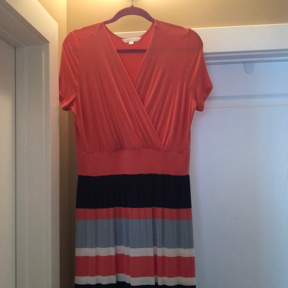 Downeast long multicolored striped dress. Size large